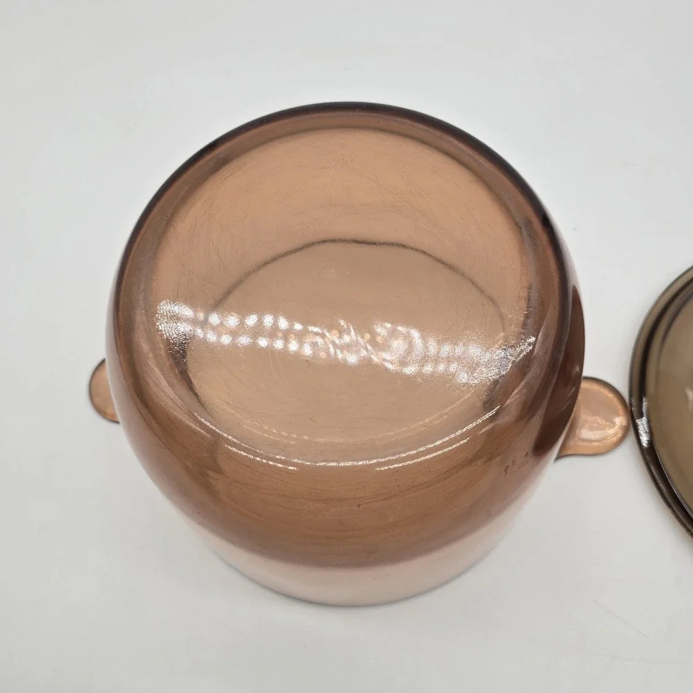 Corning‎ Vision Amber 4.5L Dutch Oven Stock Pot 5 Quart France w/V2.5C Lid